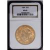 Image 1 : 1864 $20 XF45 NGC. Small to moderate abrasions over de 1864[$20] XF45 NGC.