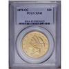 Image 3 : 1872-CC $20 XF45 PCGS. The 1872-CC is a reasonably sca 1872-CC[$20] XF45 PCGS.