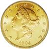 Image 1 : 1904 $20 MS65 PCGS. A satiny and well preserved khaki- 1904[$20] MS65 PCGS.