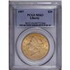 Image 1 : 1907 $20 MS63 PCGS. This nicely struck Liberty Head do 1907[$20] MS63 PCGS.