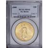 Image 1 : 1908 $20 No Motto MS64 PCGS. This is a sharp-looking n 1908[$20] No Motto MS64 PCGS.