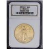 Image 1 : 1909/8 $20 MS61 NGC. A satiny lime and yellow-gold exa 1909/8[$20] MS61 NGC.