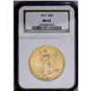 Image 1 : 1911 $20 MS63 NGC. Matte-like surfaces combine with so 1911[$20] MS63 NGC.