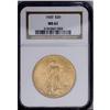 Image 1 : 1920 $20 MS61 NGC. Somewhat subdued surfaces exhibit h 1920[$20] MS61 NGC.