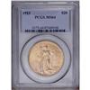 Image 1 : 1923 $20 MS64 PCGS. Soft luster illuminates straw-gold 1923[$20] MS64 PCGS.