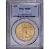 Image 1 : 1924 $20 MS65 PCGS. Swaths of lemon color on the eagle 1924[$20] MS65 PCGS.