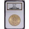 Image 1 : 1924 $20 MS65 NGC. A fully struck Gem example of this 1924[$20] MS65 NGC.
