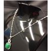 Image 1 : Exquisite Green Jade Pendant On 925 Silver Chain