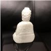 Image 3 : Asian Hand Carved White Jade Resting Buddha Figure