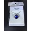 Image 6 : Austrian Crystal with Swarovski Elements - Beautiful blue "Heart of the Ocean" necklace.