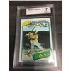 Image 1 : 1980 Rickey Henderson Topps BVG Beckett Graded 7 Rookie Card