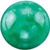 Image 1 : Round Cabochon Cut Natural Green Jadeite Jade - Fine