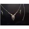 Image 1 : Czech Crystal Rhinestone Bridal Necklace Set