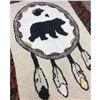 Image 2 : Authentic Anthony Weatherby Polar Bear First Nation Hand Hooked Rug