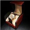 Image 2 : Mens L.A Banus Formal White Skeleton Dial Chronograph Genuine Leather Band Watch