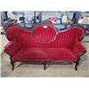 Image 2 : RED SOFA SET (HAS FLAWS)