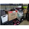 Image 1 : BROTHER MFC PRINTER (UNKNOWN CONDITION), BOX OF EXTENSION CORDS, BINS, & MORE