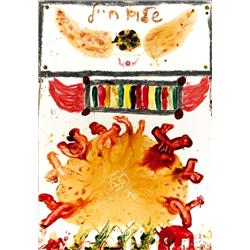 Moshe Gershuni, Mixed media on paper la