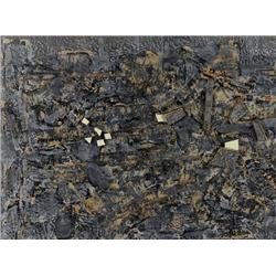 Haim Kiewe, Assemblage and oil on cardb