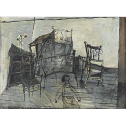 Yosl Bergner, Oil on canvas