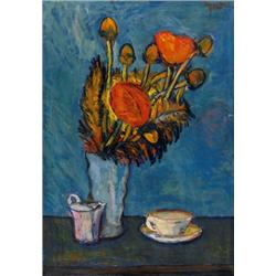 Arieh Aroch, Oil on canvas