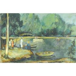 Avraham Naton, Oil on wood