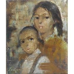 Sultana Soroujoun, Oil on canvas mounte