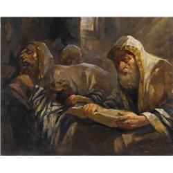 Antal Anton Peczely, Oil on canvas