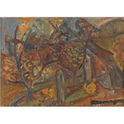 Pinchus Kremegne, Oil on canvas