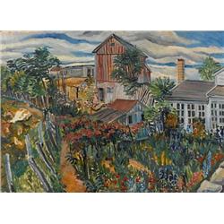 Gyula Zilzer, Oil on canvas mounted on 