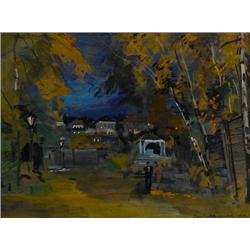 Konstantin Korovin, Oil on cardboard