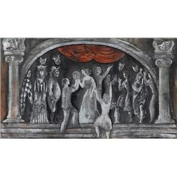 Bela Kadar, Tempera on paper