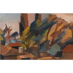 Andre Lhote, Oil on canvas mounted on b