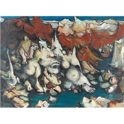 Esther Peretz Arad , Oil on canvas