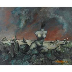 Esther Peretz Arad , Oil on canvas