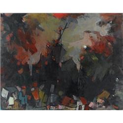 Esther Peretz Arad , Oil on canvas