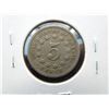 Image 2 : 1868 Shield 5c.  XF.