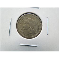 1873 3c Nickel.  VF.