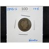 Image 3 : 1893-S Barber 10c.  Good+.