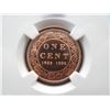 Image 2 : 1998 Coppered Silver Canada Large 1c.  NGC PF 69 UC.  Canada Mint 90th Anniversary.