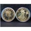 Image 2 : 2 Replica Proof $20 Gold Coins.