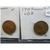 Image 2 : 4 Semi-Key Lincoln 1c.  1909-VDB, 1911-D, 1912-D, + 1915-D.
