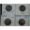 Image 2 : 9 UNC Canada 25c.  1970-1979.  Missing 1973.