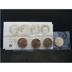 2015 First Spouse Bronze Medal Set:  Truman, Eisenhower, Kennedy, Johnson.  GEM.