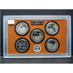 2019-S 5 Coin National Parks Quarters Proof Set.  GEM.