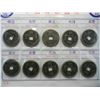 Image 2 : (10) Old Chinese Bronze coins from the 1600s, 1700s, 1800s, and 1900s.