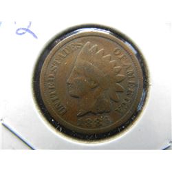 1886 Variety Two Indian Cent.  Very Good.