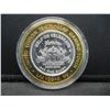 Image 2 : Flamingo Las Vegas $10 (.999) silver gambling token-Defending America.   In capsule.