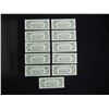 Image 11 : (11) 1963 Consecutive Serial Number $2 Red Seal Notes.  Choice Crisp Uncirculated.