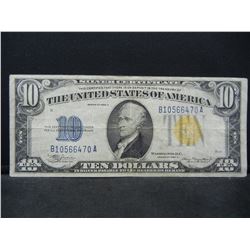 1934 A WWII North Africa $10 Emergency Currency.  Nice Very Fine.